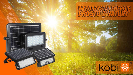 Naświetlacz Solarny LED HALOGEN 10W 4000K 1100lm KOBI Czujnik Ruchu Power Bank