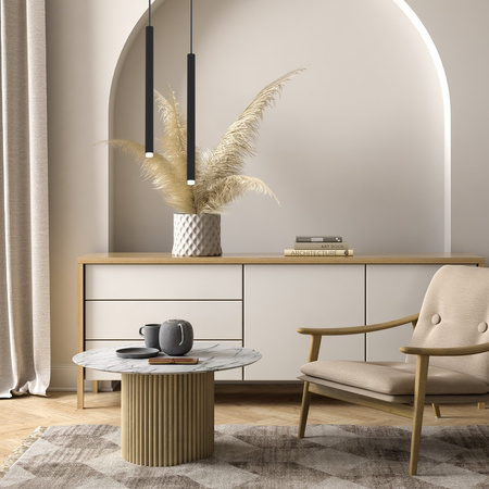 Lampa Wisząca Sufitowa MONZA Czarna 1xG9 max 8W LED Milagro