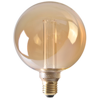 Żarówka Dekoracyjna LED E27 G125 4W 200lm 1800K Ciepła 320° DecoVintage Amber Pillar GOLDLUX (Polux)