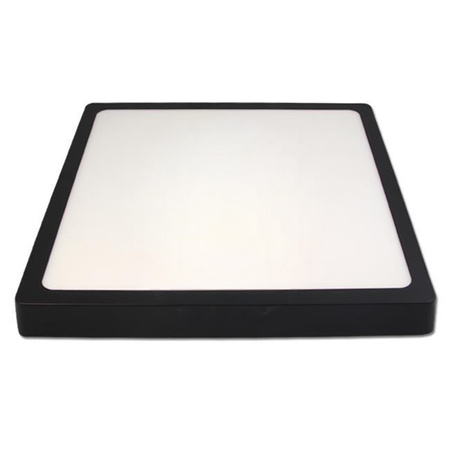 Plafon natynkowy Panel LED 24W 4000K Czarny kwadratowy Proma LVT