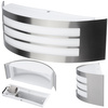 Kinkiet Ogrodowy Elewacyjny Lampa Zewnętrzna E27 INOX IP44 DORIS