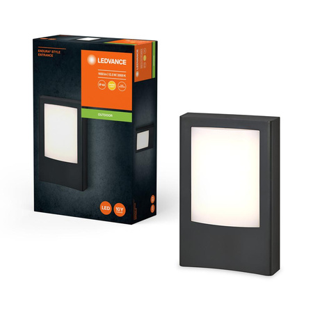 Lampa Ogrodowa Zewnętrzna Kinkiet Elewacyjny LED 12.5W 900lm 3000K IP44 Szary Endura Ledvance