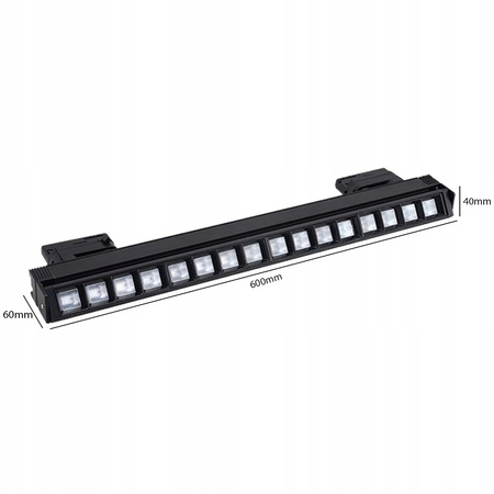 Lampa LED Reflekotr Szynowy 3 Fazowy 24W 4000K 60cm