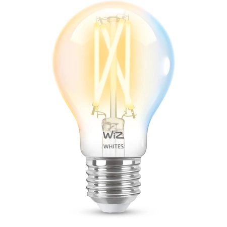 Żarówka LED E27 A60 7W = 60W 806lm 2700-6500K TW FILAMENT Inteligentna SMART WiFi Bluetooth Aplikacja WiZ