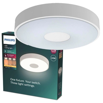 Lampa Sufitowa Plafon LED 24W 2700lm 2700K SceneSwitch Biała Coiner Philips