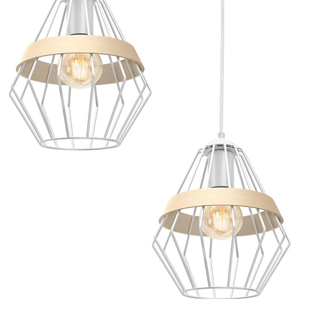 Lampa Wisząca Sufitowa CLIFF Biała 3xE27 Milagro