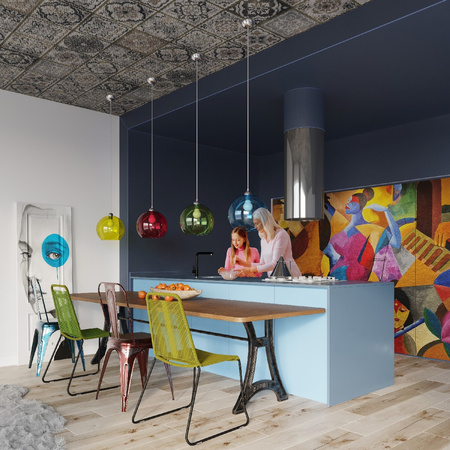 Lampa Sufitowa Wisząca Zwis Kula E27 Okrągła Zielona Minimalistyczna Ball Sollux