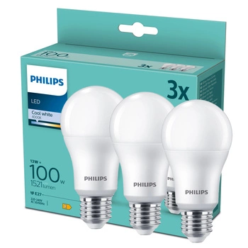 3x Żarówka LED E27 A67 13W = 100W 1521lm 4000K Neutralna 180° Essential Philips