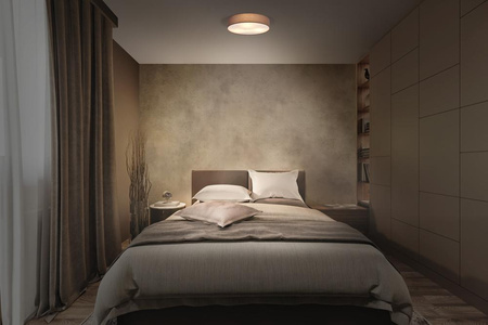 Plafon Lampa Sufitowa Natynkowa E27 Brązowy 48cm Orbis Ledvance