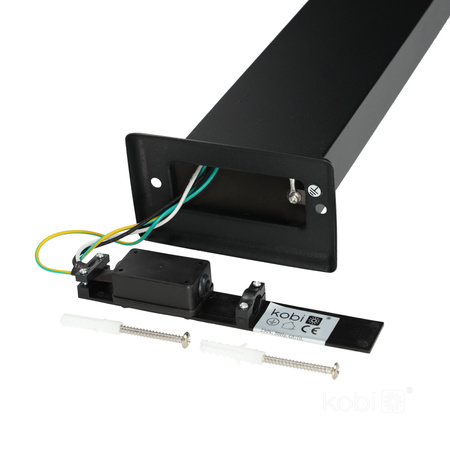 Lampa ogrodowa LED QUAZAR 15S GU10 IP44 KOBI Czarna