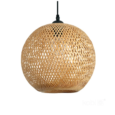 Lampa Wisząca Dekoracyjna Zwis Bambusowa E27 Boho Bitavia Kobi