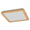 Plafon LED Lampa Łazienkowa Oprawa Sufitowa Kwadratowa 22W IP44 CCT 3000K-4000K Drewniany LEDVANCE