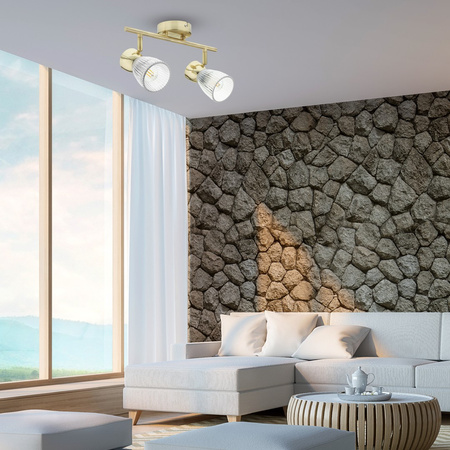 Lampa Sufitowa BEST Złota 2xE14 Milagro