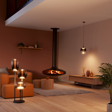 Żarówka LED Dekoracyjna E27 12W = 28W 300lm 1800K Ciepła 320° Dymiona Filament Ściemnialna Vintage 1906 Osram