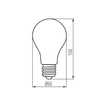 Żarówka LED E27 Edison A60 7W = 60W 810lm 2700K Ciepła Ściemnialna Przezroczysta XLED Filament Kanlux