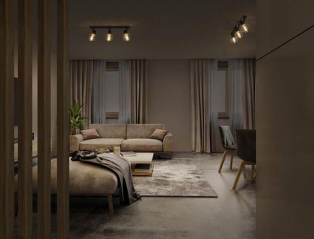 Lampa Ścienna Sufitowa LED 3-Punktowy Dekoracyjny Ozdobny E14 8.4W Black LEDVANCE