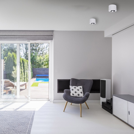 Oprawa Natynkowa Halogenowa REDONDO Biała 1xAR111 GU10 Spot Milagro