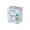 Kinkiet ścienny LED 12W 6400K IP65 Kostka Szary VT-822-G V-TAC