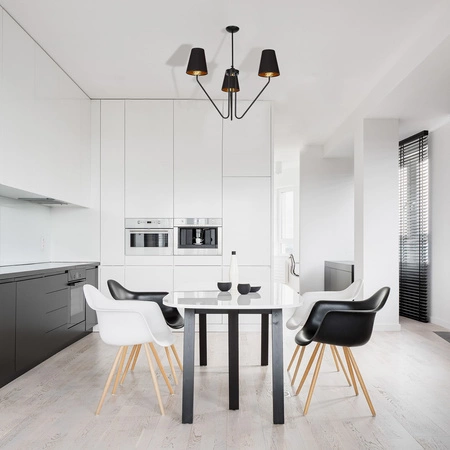 Żyrandol lampa wisząca czarna MiLAGRO VICTORIA BLACK 3x E27