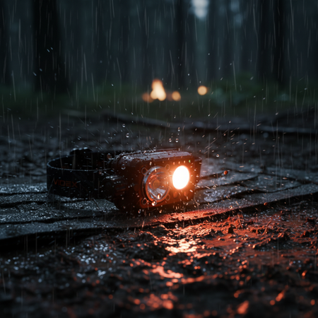 Latarka Czołowa Akumulatorowa LED 10W 600lm 8 Trybów USB-C Wodoszczelna IP55 Videx