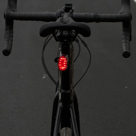 Lampka Latarka Rowerowa Tylna Czerwona USB-C 6 Trybów IP66 MOCNA VAYOX