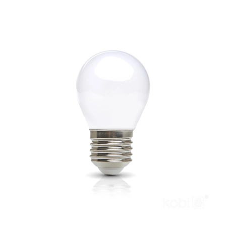 Żarówka LED E27 Kulka 4W 450lm 3000K Ciepła 360° Filament Line Kobi
