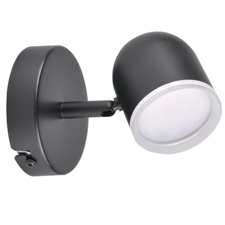Kinkiet ruchomy lampa ścienna regulowana 4,2W LED RAWI 1 czarny 3000K GOLDLUX (Polux)