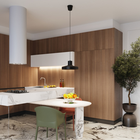 Lampa Wisząca Sufitowa E27 Czarna BILO Crimson SL.1703 Sollux