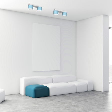 Lampa Sufitowa DIXIE Niebieska Biała 2xGX53 Milagro