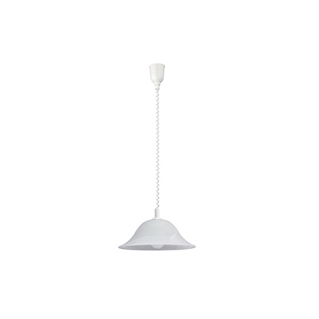 Lampa Wisząca Sufitowa Zwis E27 Biały Klasyczny Alabastro Rabalux