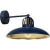 Lampa Ścienna Kinkiet FELIX Granatowa Niebieska Złota 1xE27 Milagro