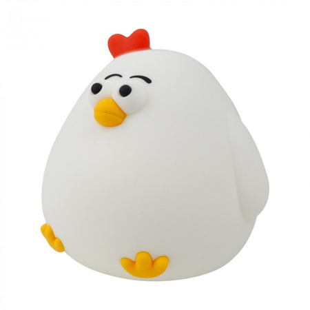 Lampka Nocna Dziecięca LED 2.5W 3000K Ciepła USB Akumulatorowa 800mAh Biała KURA MARY'S