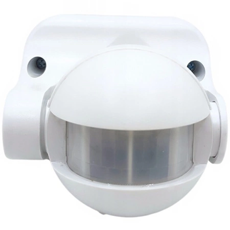 Czujnik Ruchu i Zmierzchu PIR 180° 12m IP44 Biały