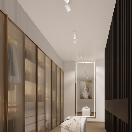 Lampa Sufitowa Reflektor Tuba Spot 2x GU10 Biała Karbon Deep Space SL.1542 Sollux