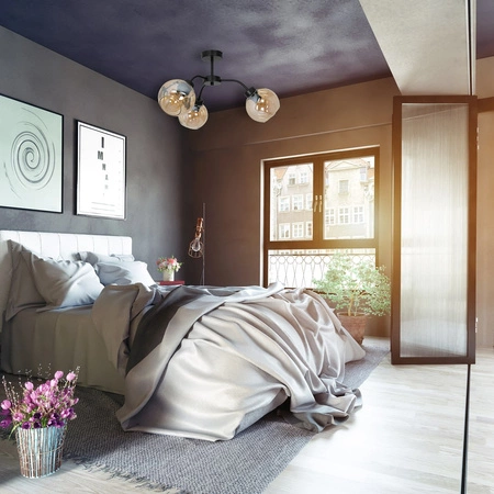 Lampa Sufitowa SOFIA Bursztynowa 3xE27 Milagro