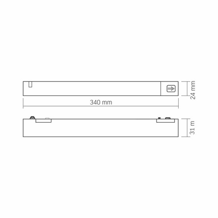 Zasilacz do Szyny Magnetycznej Slim 220-240V Czarny VIDEX