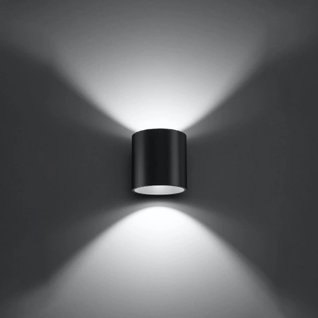 Lampa Ścienna Kinkiet Góra Dół G9 Cylindryczna Antracyt Nowoczesna Orbis Sollux