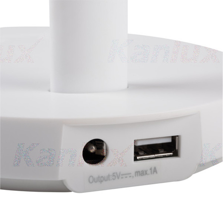 Lampka Biurkowa LED Biała REXAR 7W 3000-6500K Kanlux