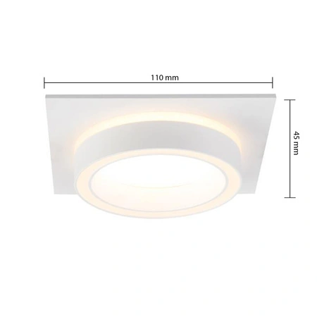 Oprawa Podtynkowa Halogenowa Spot GX53 Kwadratowa Biała Matowa Arcadio Masterled
