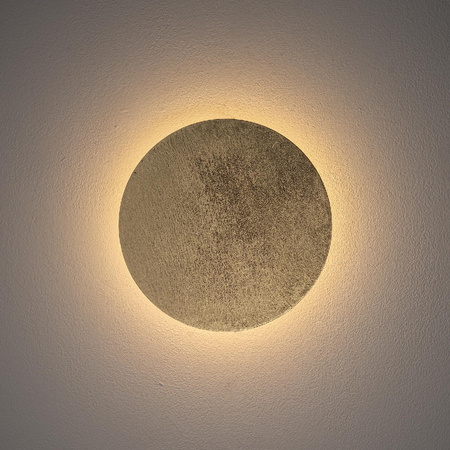 Kinkiet Ścienny Lampa Natynkowa LED 7W 60lm 3000K Ciepła Złota Nowoczesna RING WOOD LED S 10280 Nowodvorski