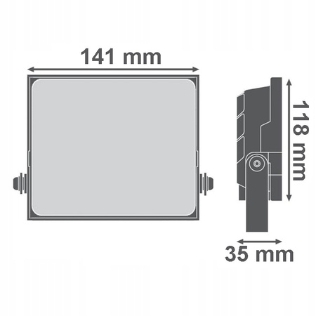 Naświetlacz LED Lampa Reflektor 30W 2700lm 6500K Zimna IP65 NL-2 Ecolight