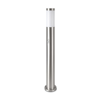 Lampa Ogrodowa Słupek E27 IP44 Z czujnikiem ruchu 80CM Satynowy nikiel VT-838 V-TAC