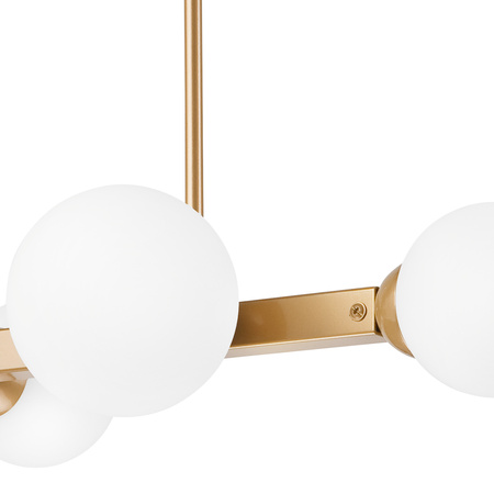 Lampa Sufitowa ASTRO 4xG9 Szklane Klosze Kule Złota LM-4.161 Lamkur