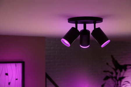 Lampa Sufitowa LED Reflektor 12.6W 1200lm IP20 White and Color Ambiance RGB + TW Biała Inteligentna SMART Zigbee Bluetooth Fugato Philips HUE