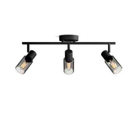 Lampa Sufitowa Reflektor 3x E14 Czarna Palms Philips