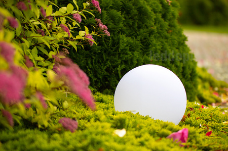 Kula ogrodowa LAMPA SOLARNA do ogrodu NAZIEMNA LED RGB 20cm + pilot