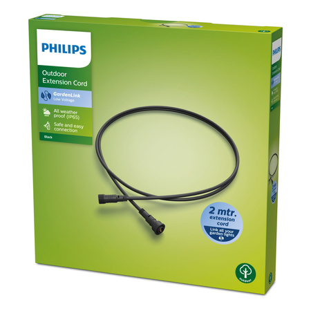 Przedłużacz Przewód 2m IP65 do Lamp Zewnętrznych Low Voltage Philips