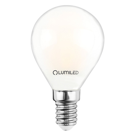 Żarówka LED E14 Kulka P45 2,2W 470lm = 40W 4000K Neutralna 360° Filament KLASA A LUMILED