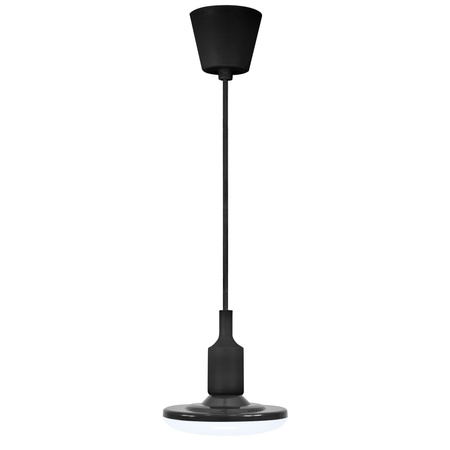 LAMPA wisząca, SUFITOWA KIKI 1xE27 10W CZARNA 3000K GOLDLUX (Polux)