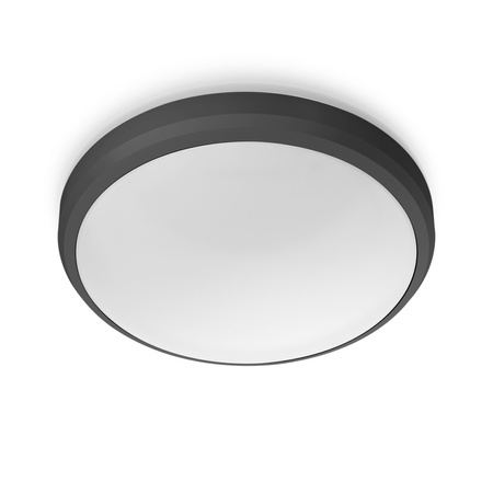 Lampa Ogrodowa Plafon LED 6W 600lm 2700K IP54 Wodoodporna Czarna Doris Philips